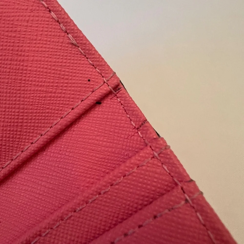 Michael Kors Jet Set Travel Large Trifold Wallet Grapefruit Pink - Picture 10 of 16